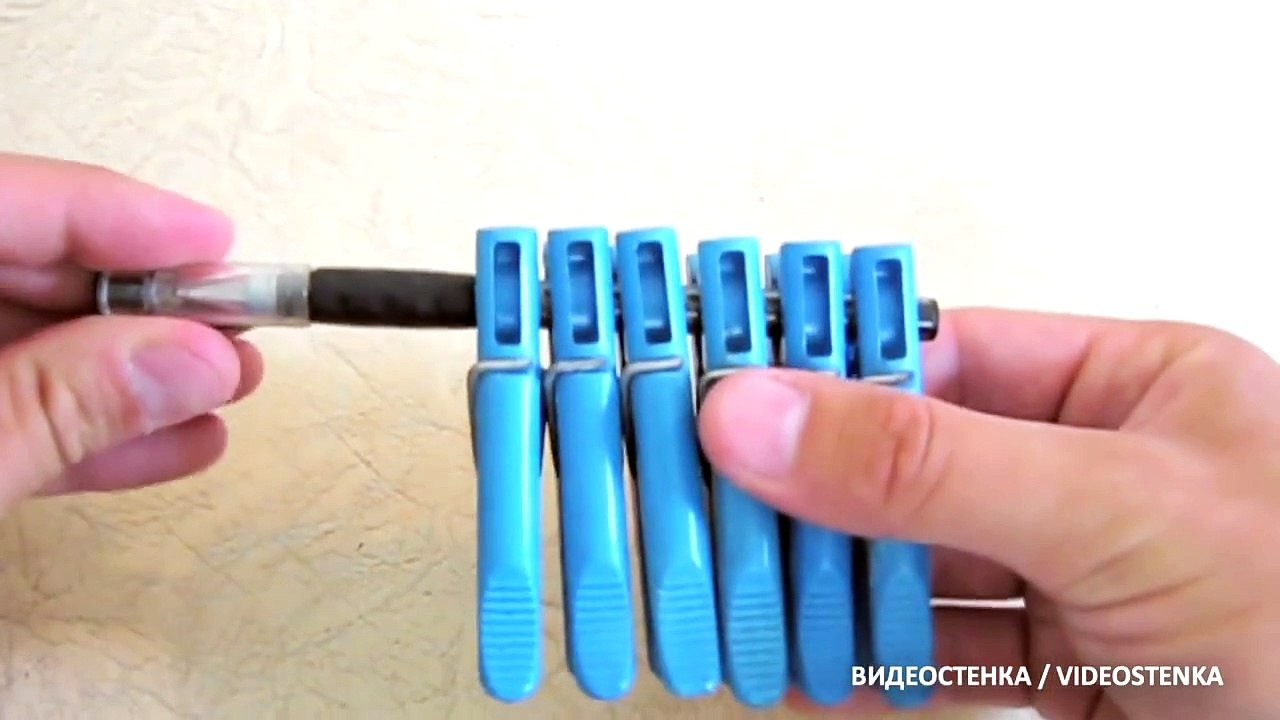 Подставка под смартфон/айфон/телефон для фото и видеосъемки из прищепок ...