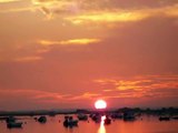 Sunset at Ria Formosa, Cabanas, Portugal