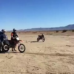 Guys trow a motocross away Full throttle