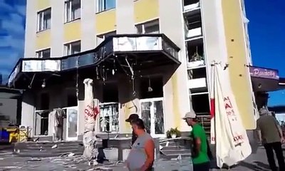 Ukraine War 2014 • Consequences of fire station square  Donetsk | Украина News Crisis