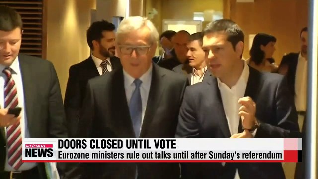 Eurozone ministers rule out talks with Greece until after Sunday's vote
