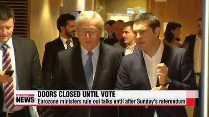 Eurozone ministers rule out talks with Greece until after Sunday's vote