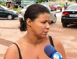 Jornal local: queda menina