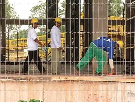 Jornal local: Acidente operário