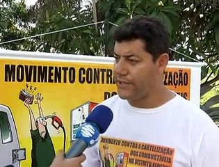 Jornal local: protesto gasolina