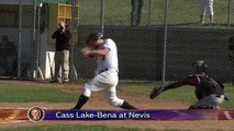 Nevis Takes on Cass Lake Bena Baseball - Lakeland News Sports - May 8, 2015