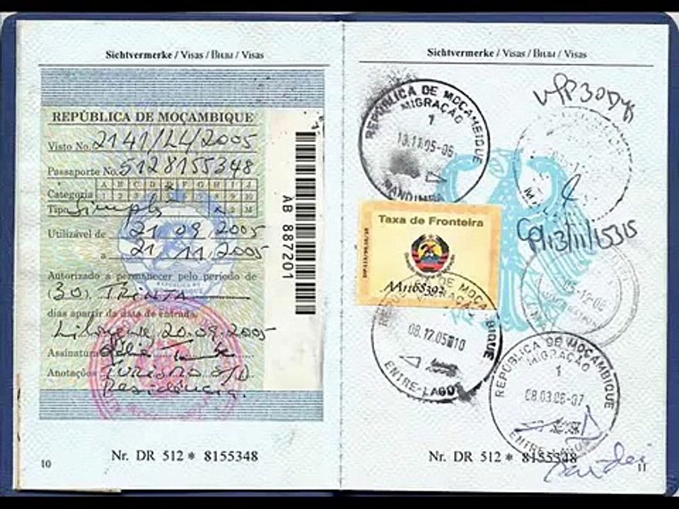 REISEPASS #DEUTSCHES REICH# mit VISUM für KANADA und AFRIKA etc.