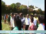 Khaw Boon Wan almost kicked by kids