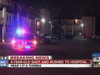 Child shot in west Phoenix, rushed to hospital