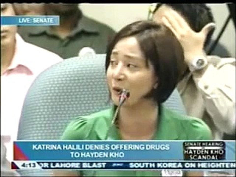 Katrina Halili - Hayden Kho, Senate hearing 1