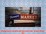 Farmers Market Distressed Sign - Primitive Rustic Hand Made Vintage Wooden ENS1000283 - 16.5