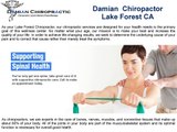 Damian Chiropractic in Lake Forest CA