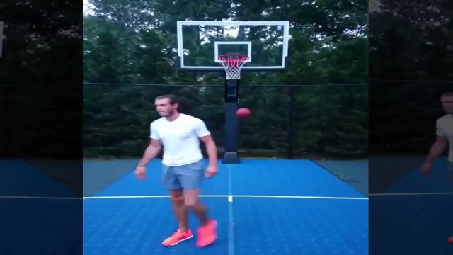 Los malabarismos de Gareth Bale y una canasta 'casi' imposible