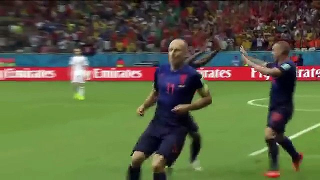 Le but d'Arjen Robben avec sa course ultra rapide contre l'Espagne