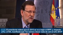 Rajoy adelanta que la reforma fiscal irá en la línea de ayudar a los emprendedores