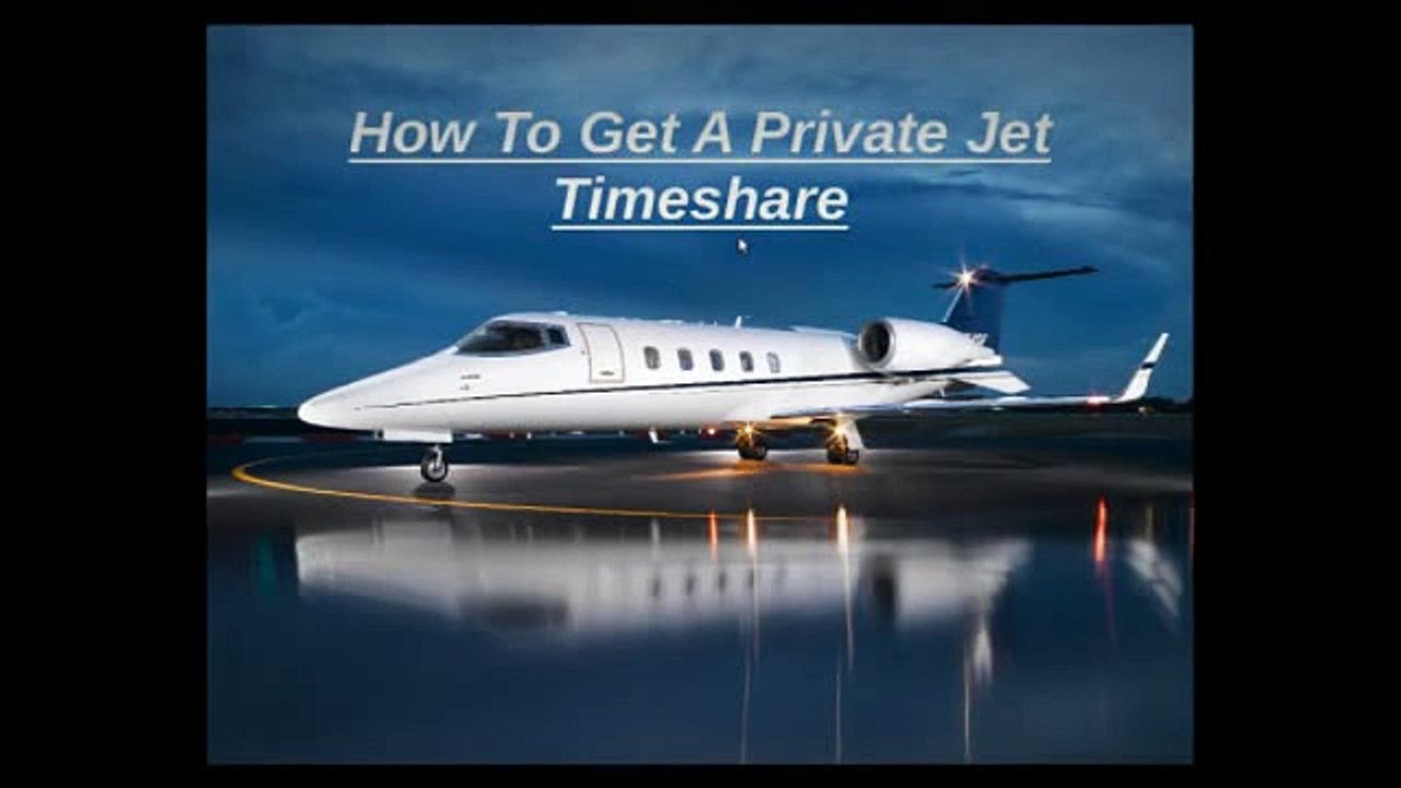 How to Get a Private Jet Timeshare