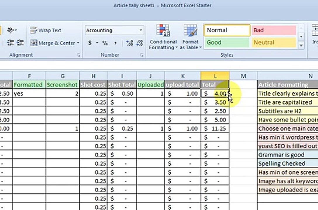 Basic Excel Formulas - Add, Subtract, Divide, Multiply