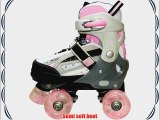 SFR Typhoon Adjustable Roller Skates - Pink Size S (UK Jnr 8-11)