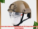 HawksTech Tactical Series Airsoft Paintball Hunting CQB Shooting Gear Combat Fast Helmet with