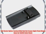 TAC Vector Optics Tactical Mini Red Dot Scope Sight Pistol Mount Base for GLOCK Color Black