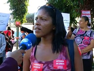 Jornal local: Greve limpeza