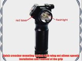 OneTigris Tactical Foregrip CREE Q5 LED Flashlight with Red Dot Laser Sight Vertical Hand Grip