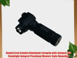 HawksTech Tactical Aluminum Foregrip with 320lm Flashlight and Red Laser Sight Combo for Picatinny
