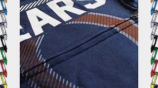 Chicago Bears Majestic NFL Touchback V Full Zip Hooded Sweatshirt - Navy