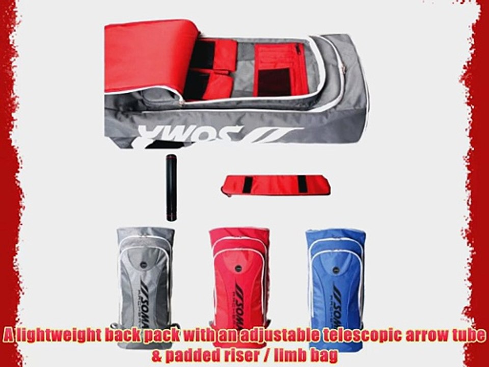 New Archery Soma Backpack By Fivics Recurve Takedown Bow (red)