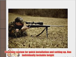 Vanguard Equalizer 1QS Bipod Gun Rest 17.6 to 25.4 cm Black