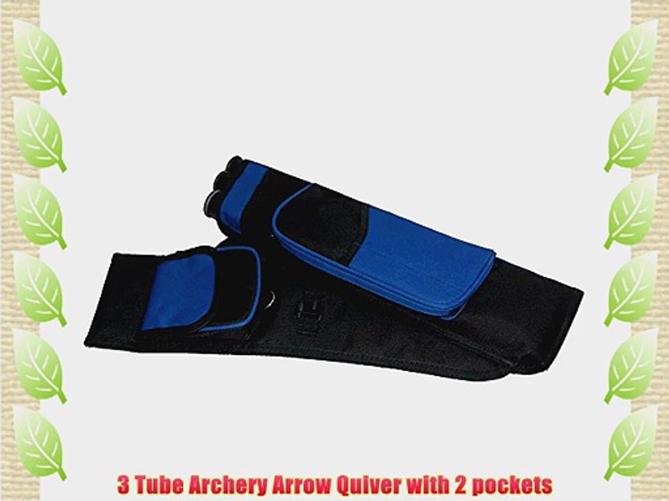 New 3 Tube Quiver Outdoor Archery Target Arrow Holder Hip Quiver with Adjustable Belt