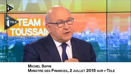 Sapin : "Sarkozy a eu des paroles irresponsables" sur la Grèce