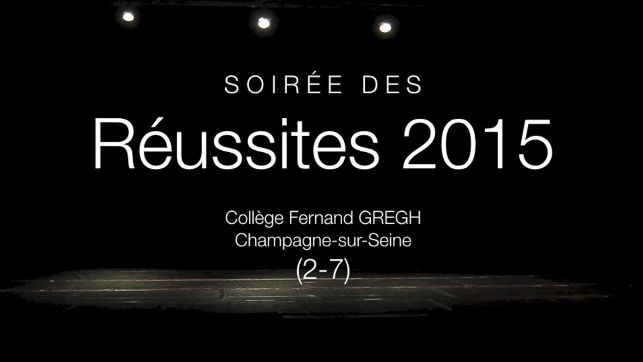 Soirée des Réussites 2015 (2-7), collège Fernand GREGH