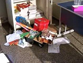 Jornal local: Escola incêndio