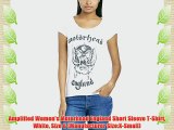 Amplified Women's Motorhead England Short Sleeve T-Shirt White Size 6 (Manufacturer Size:X-Small)