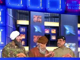 Ben Laden Saddam Hussein et Mollah Omar - Les Guignols de l'info