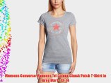 Womens Converse Womens Tri Colour Chuck Patch T-Shirt in Grey Marl - 12-14