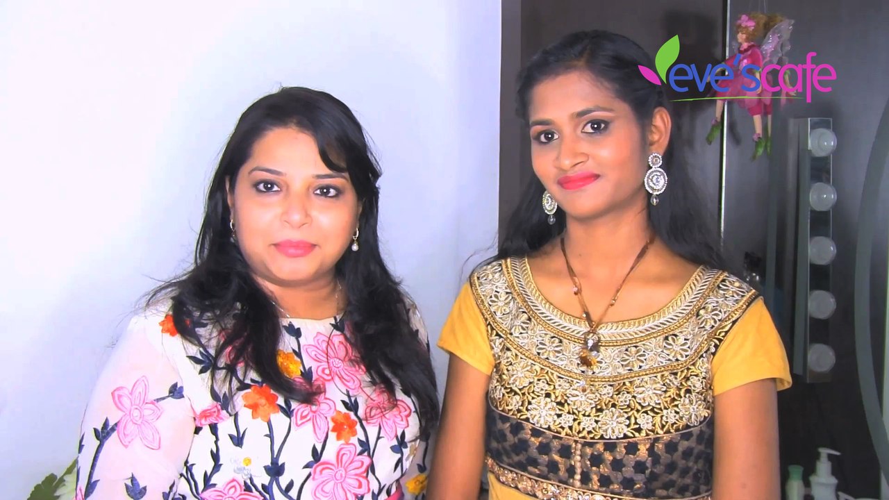 Simple Neutral Eye Make Up with Hair Style