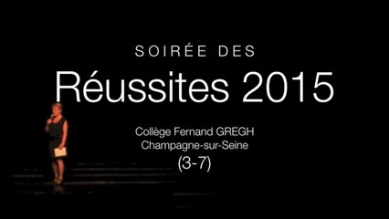Soirée des Réussites 2015 (3-7), collège Fernand GREGH