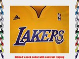 ADIDAS NBA LOS ANGELES LAKERS WORDMARK BASKETBALL JERSEY GOLD (XL)