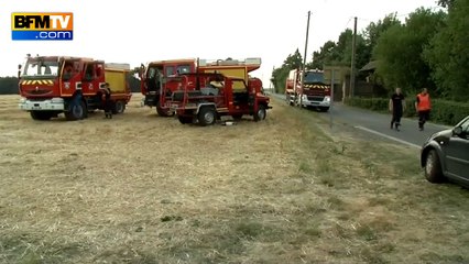 La canicule provoque des feux en Normandie