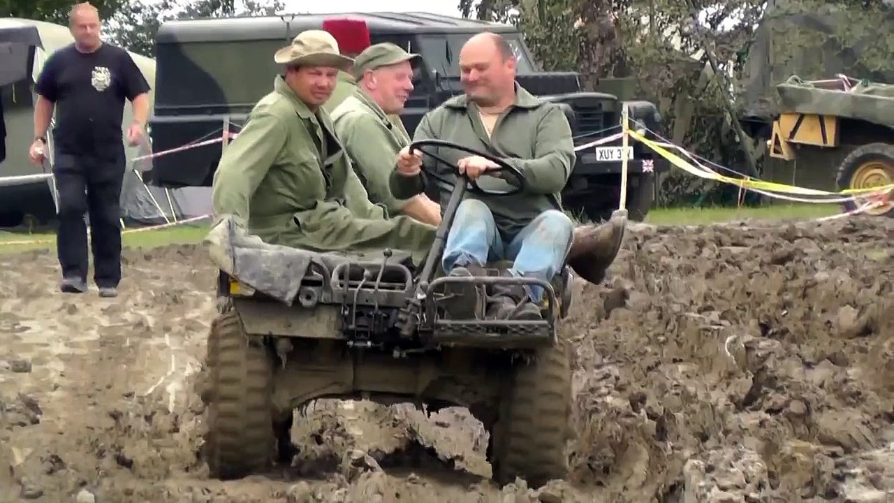 US Military Mechanical Mule M274 in the Mud at War & Peace Show 2012