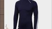 Crewroom Vapour-X Mid-Weight Bodyshell Zip-Neck Bamboo Charcoal Baselayer - Ink Navy/White