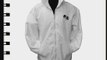 Mens Bowling Jacket Fully Fleece Lined Waterproof Hoodded Jackets Detachable Hood White With