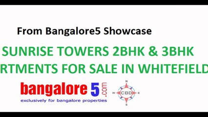 DSR SUNRISE TOWERS 2BHK & 3BHK APARTMENTS FOR SALE IN WHITEFIELD
