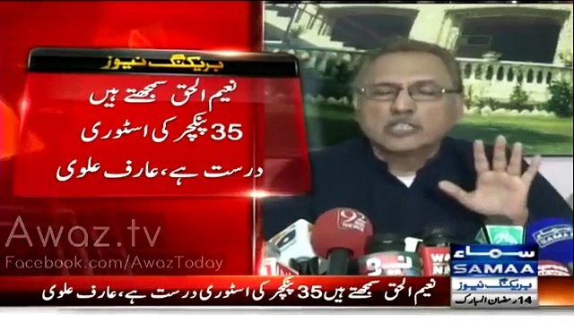 Just After Apologises to Najam Sethi For 35 Punctures Propaganda, Dr. Arif Alvi Takes U-Turn