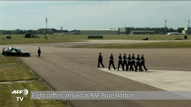 Bodies of British Tunisia attack victims flown home