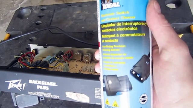 DIY - How to Clean Amplifier Pots - Fix Scratchy Volume Control on Guitar Amp Peavey Backstage Plus