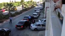 لحظة خروج محمد عساف مغشياً عليه من فندق الجراند بارك رام الله