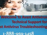 #1-888-959-1458 Avast Antivirus Not Working